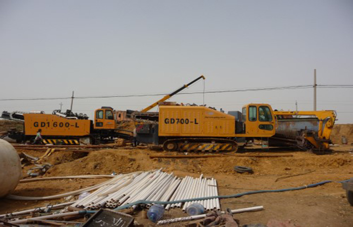 GD1600-LS HDD Machine in Natural Gas Pipeline Crossing Project in Wuhu City Anhui Province